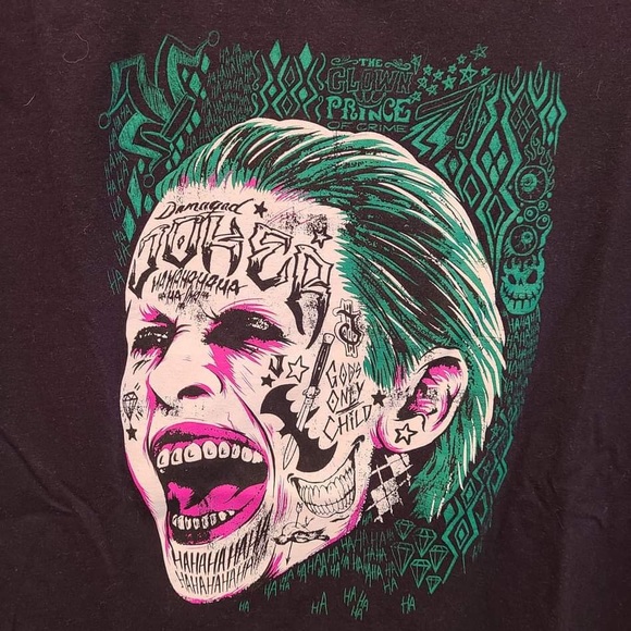 ❣️3/$30 DC Comics Suicide Squad Joker Graphic Tee - Picture 4 of 6